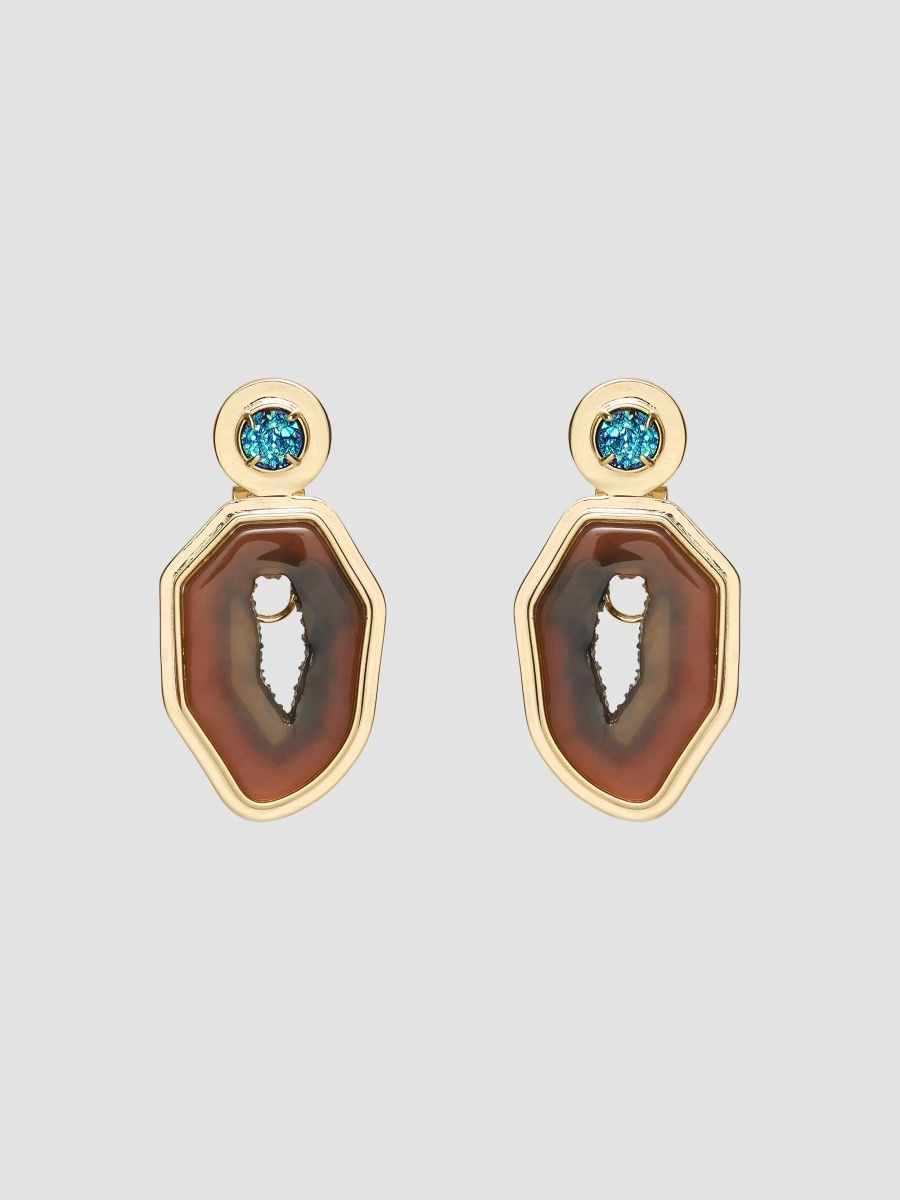 Lele Sadoughi Women's Coyote Twilight 14K-Gold-Plated & Resin Drop Earrings - Coyote