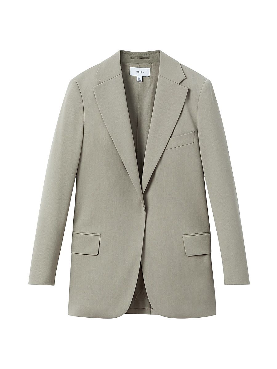 Women's Whitley Single-Breasted Blazer - Green - Size 2