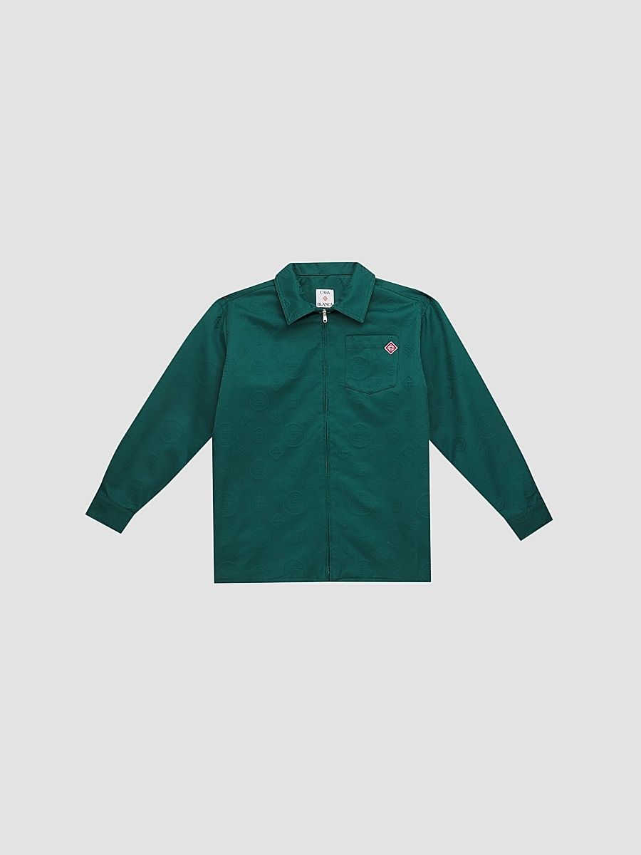 Little Boy's & Boy's Monogram Overshirt - Green Monogram - Size 3