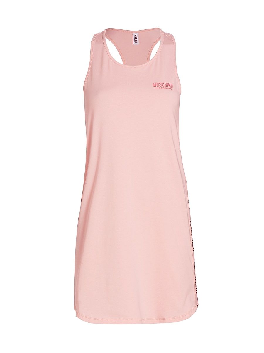 Women's Logo Tank Minidress - Pink - Size Medium