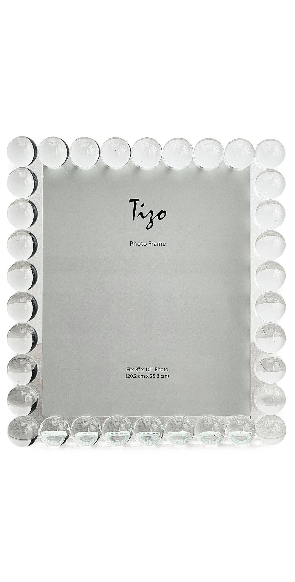 Tizo Design Crystal Glass Bubble Frame 8x10 Brown One Size