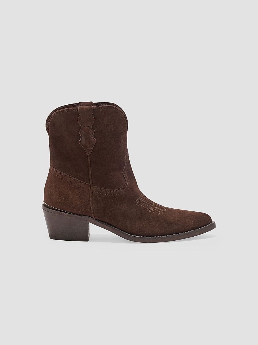 Partlow Women's Julia 55MM Suede Ankle Boots - Moro - Size 5