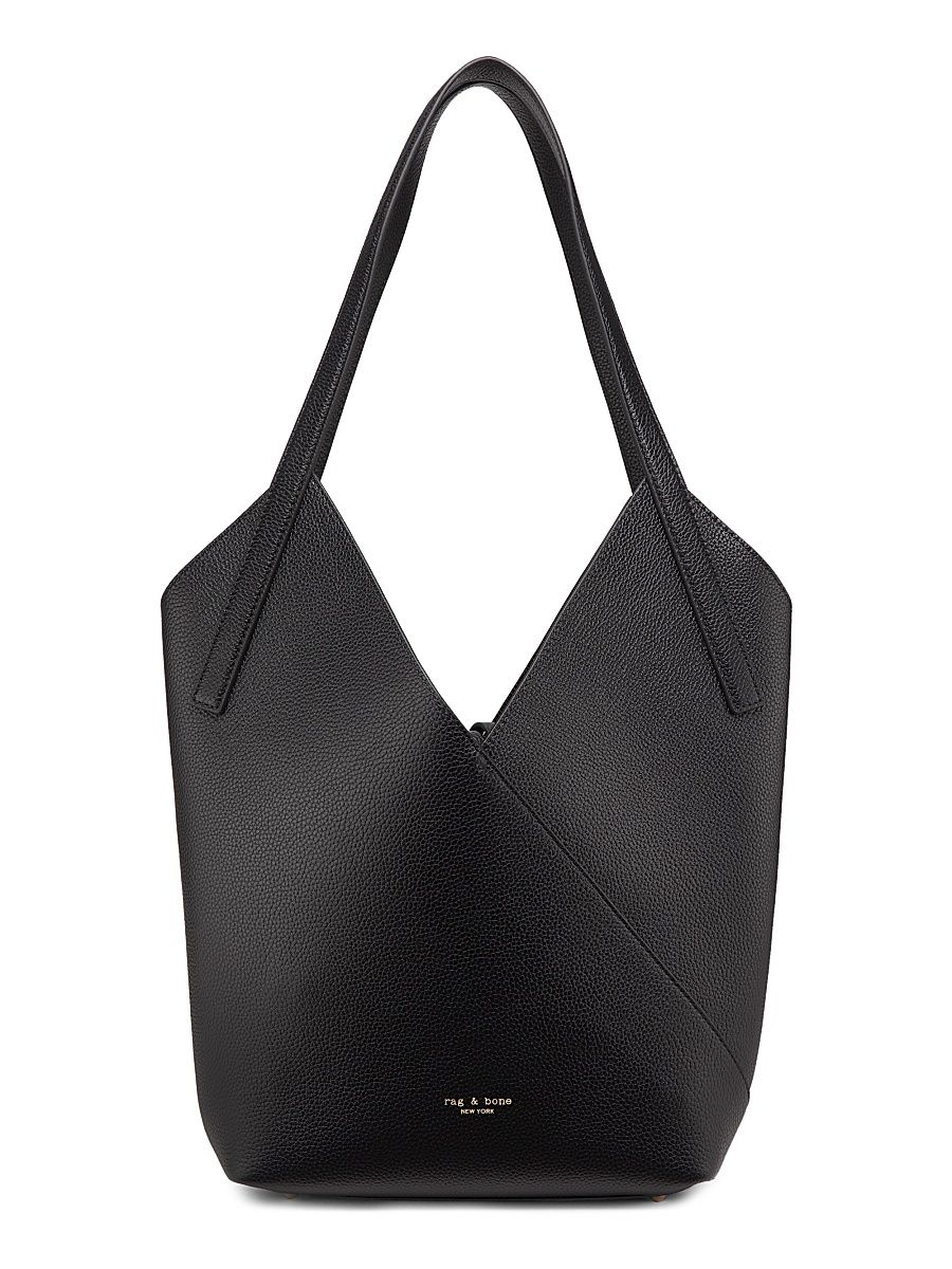 Women's Alix Small Leather Tote Bag - Black