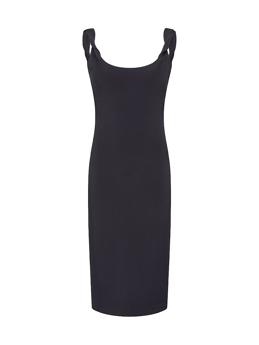 Women's Twist Bias Dress - Black - Size 14