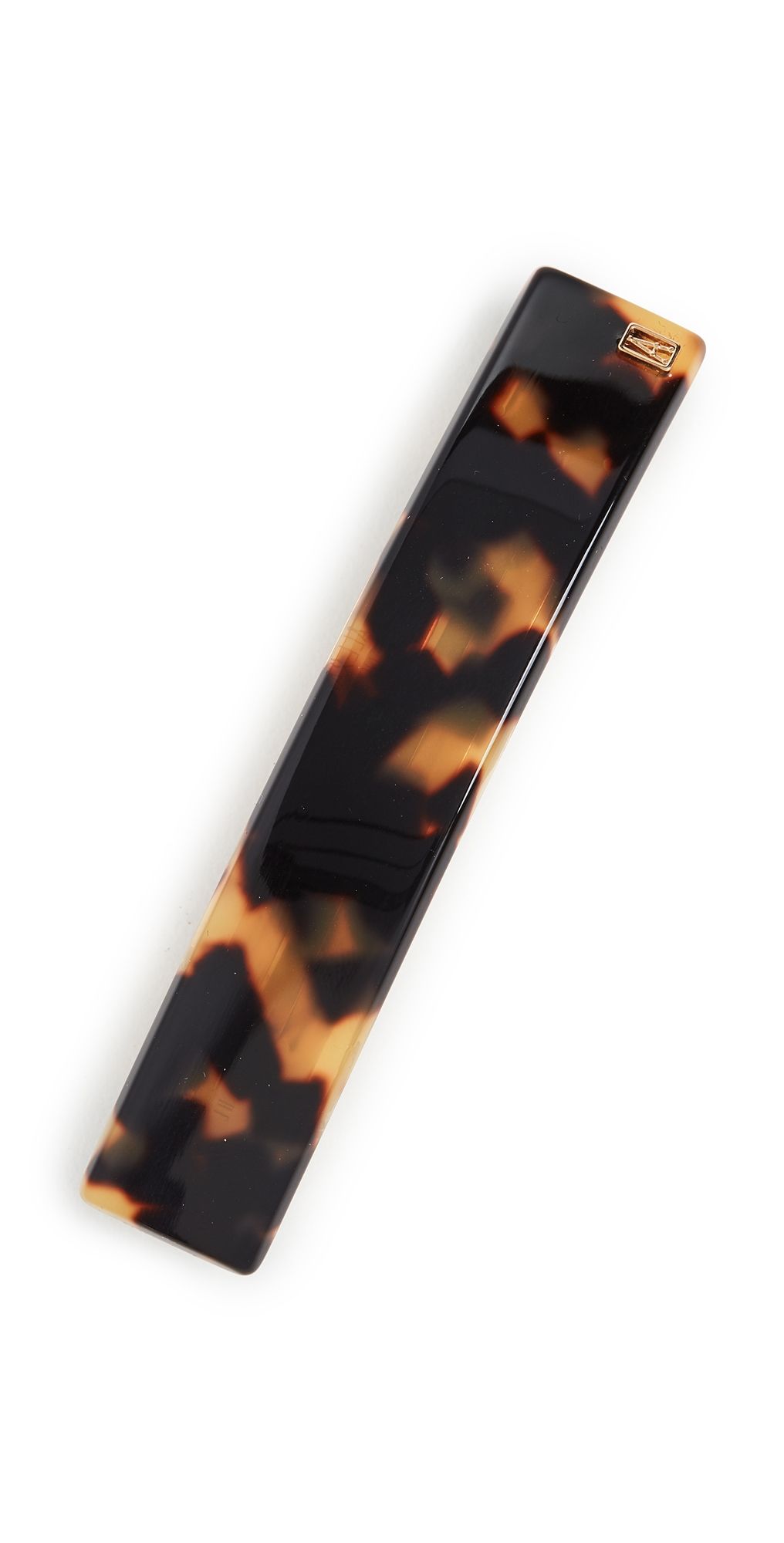 Alexandre de Paris Thin Hair Clip Tokyo Tortoise One Size