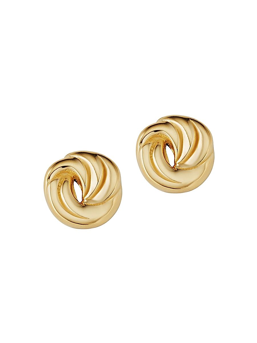 Women's 14K Yellow Gold Infinite Love Studs - Gold
