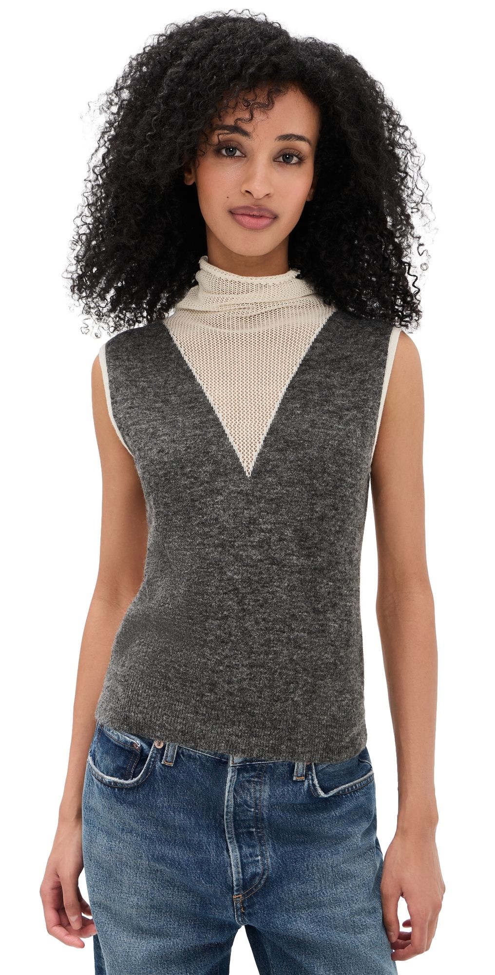Rachel Comey Horwill Top Charcoal/Cream S