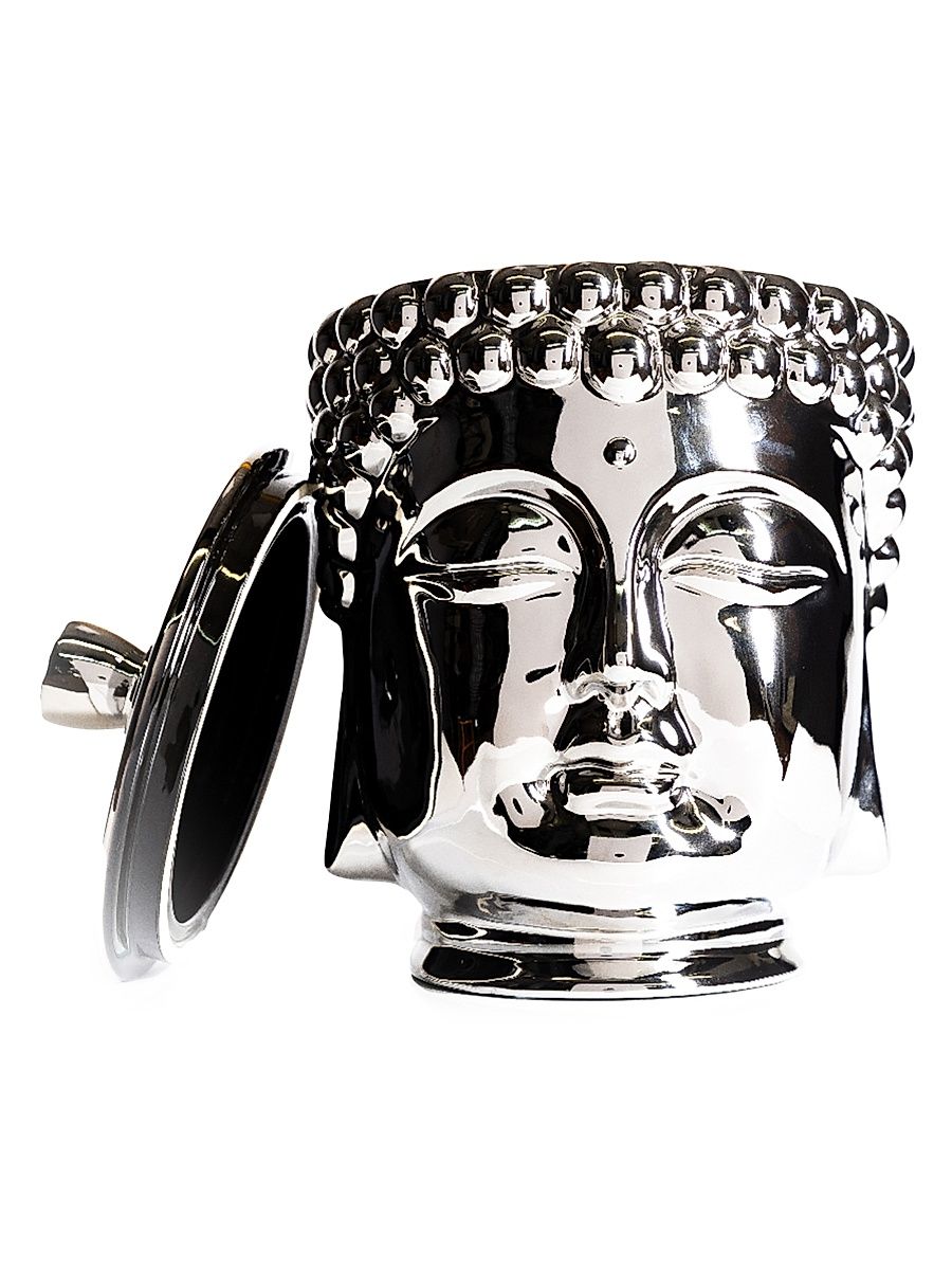 Buddha Grande Scented Candle - Silver