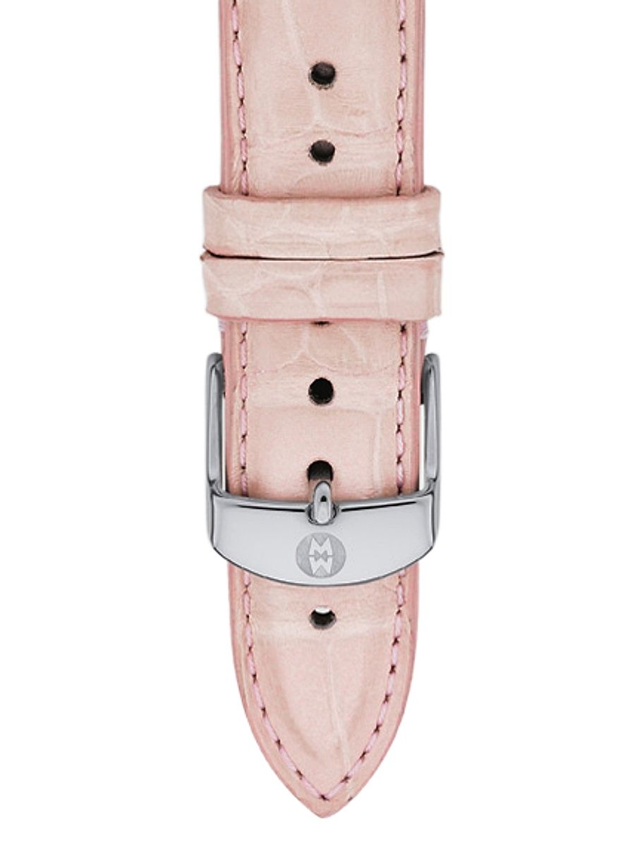 Women's Alligator Watch Strap/18MM - Rose Dust