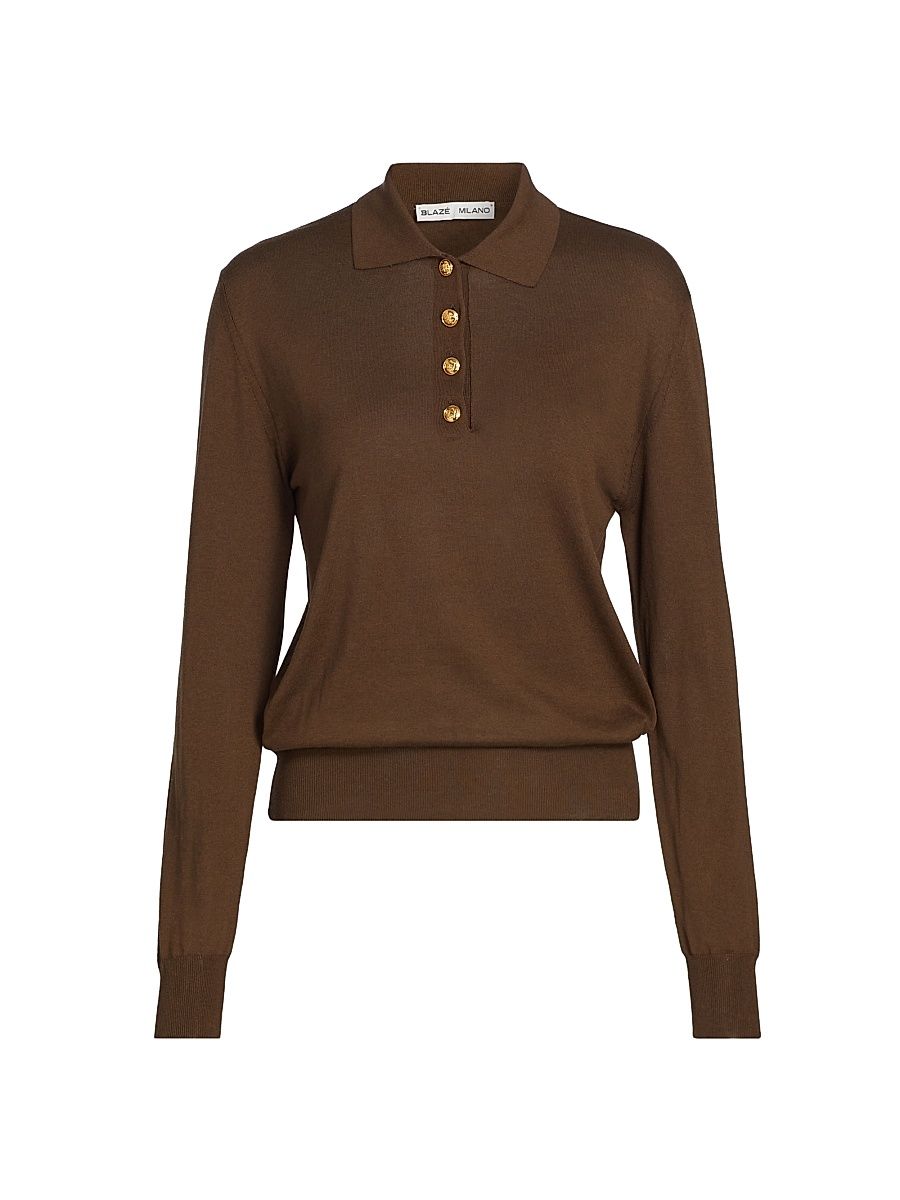 Women's Kotik Polo Shirt - Coffee - Size 4