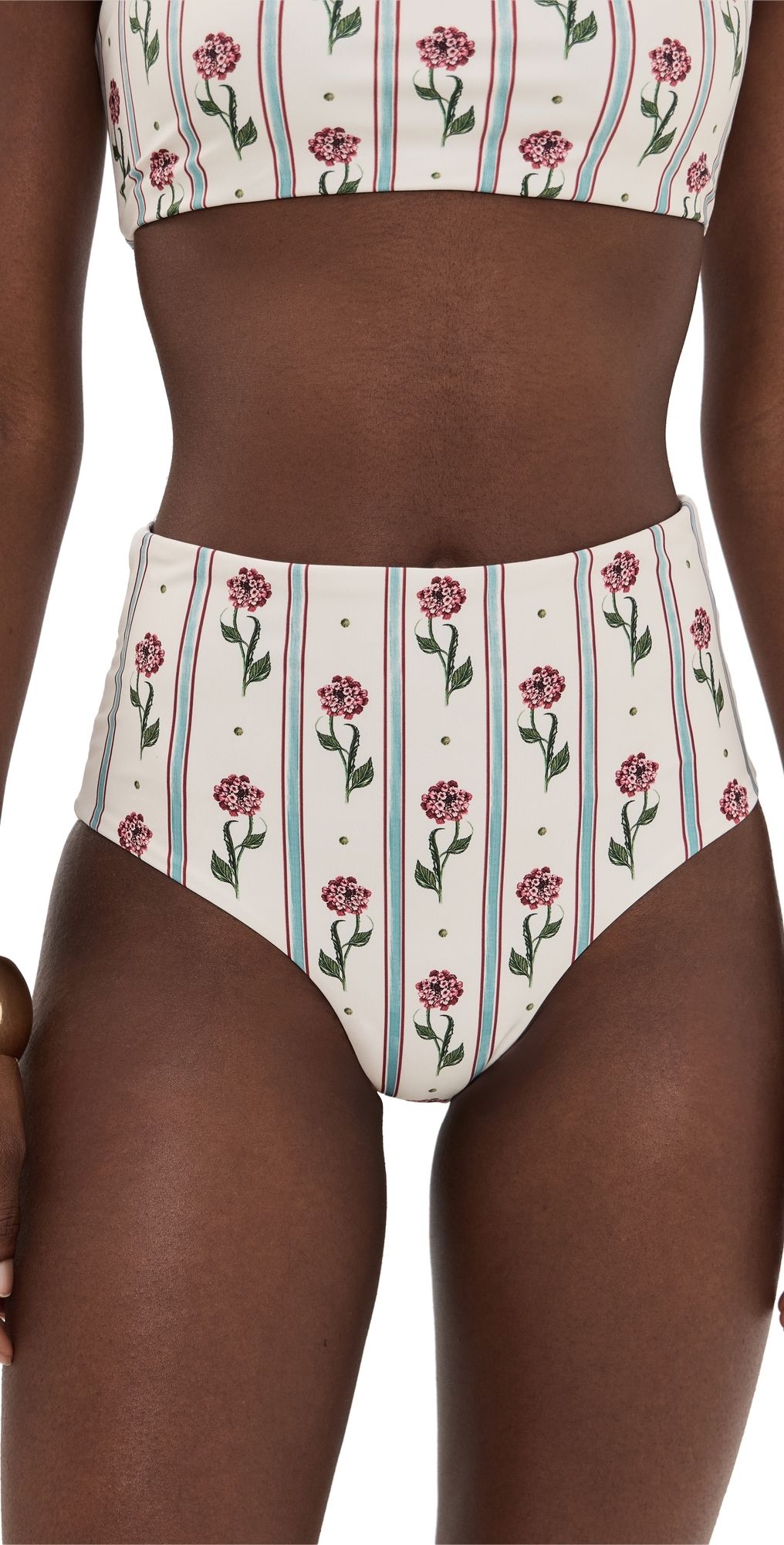 Agua by Agua Bendita Magenta Quebrada Bikini Bottoms Multicolor L