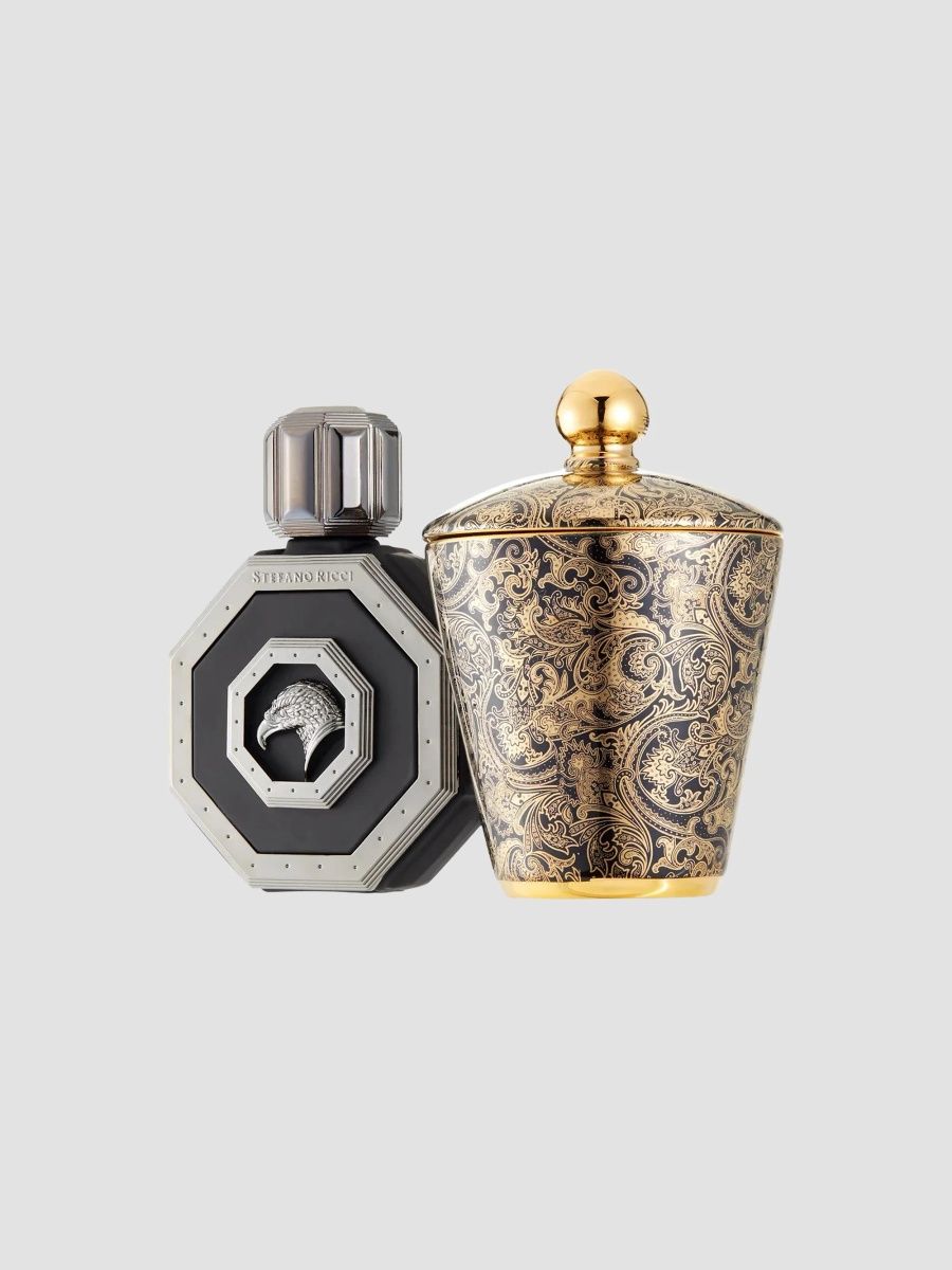 Stefano Ricci Royal Eagle Cologne & Candle Gift Set