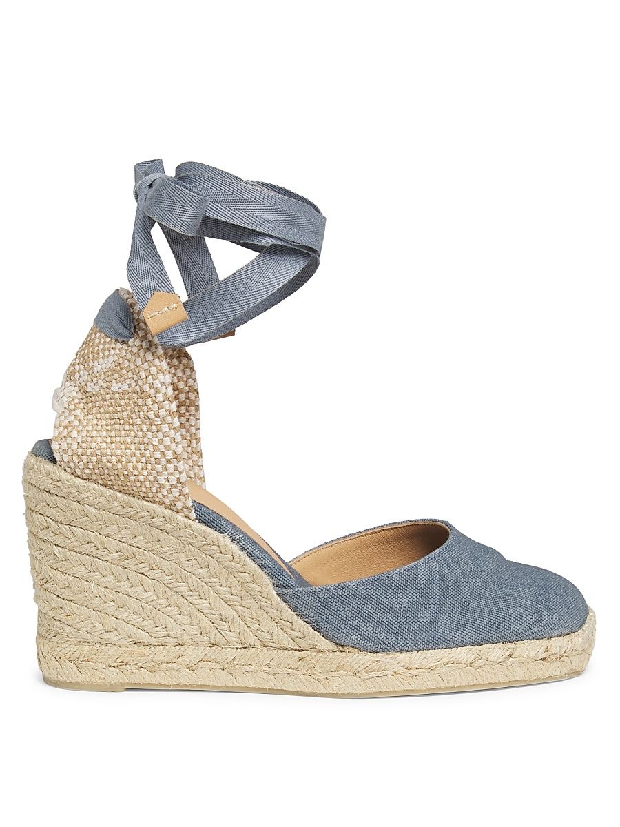 Women's Carina Cotton Canvas Espadrilles - Citadel Denim Blue - Size 7.5
