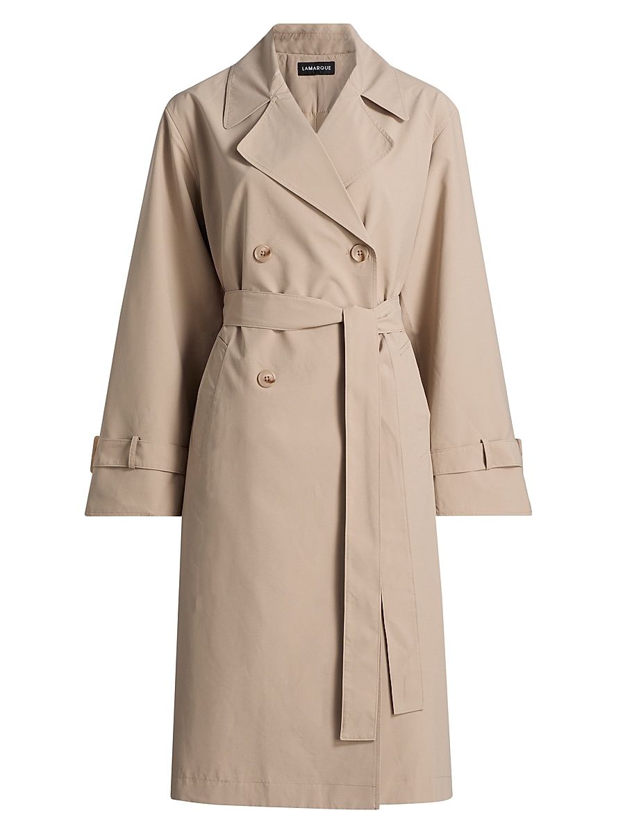 Women's Colette Trench Coat - Khaki - Size Medium
