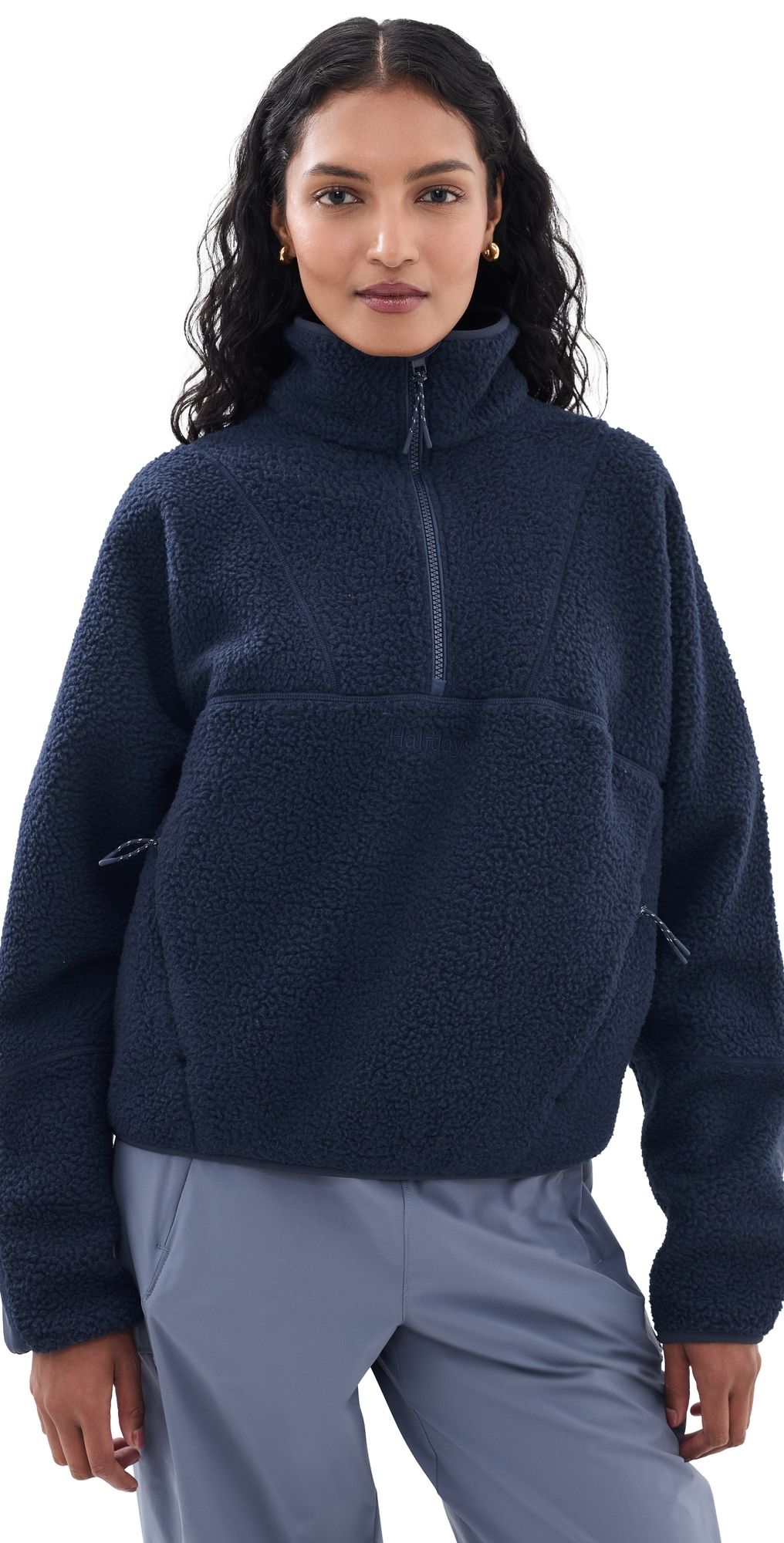 Halfdays Pieper Fleece Jacket Navy L