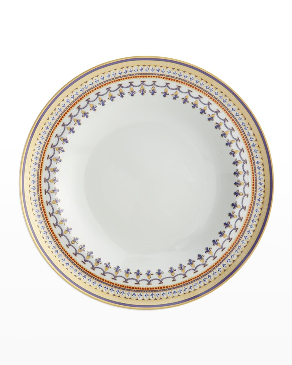 Chinoise Blue Rim Soup Bowl