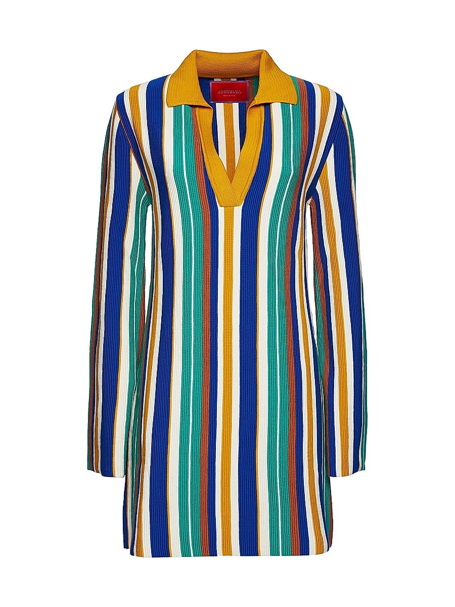 Women's Bay Polo Dress - Multicolor Verde Green - Size XS