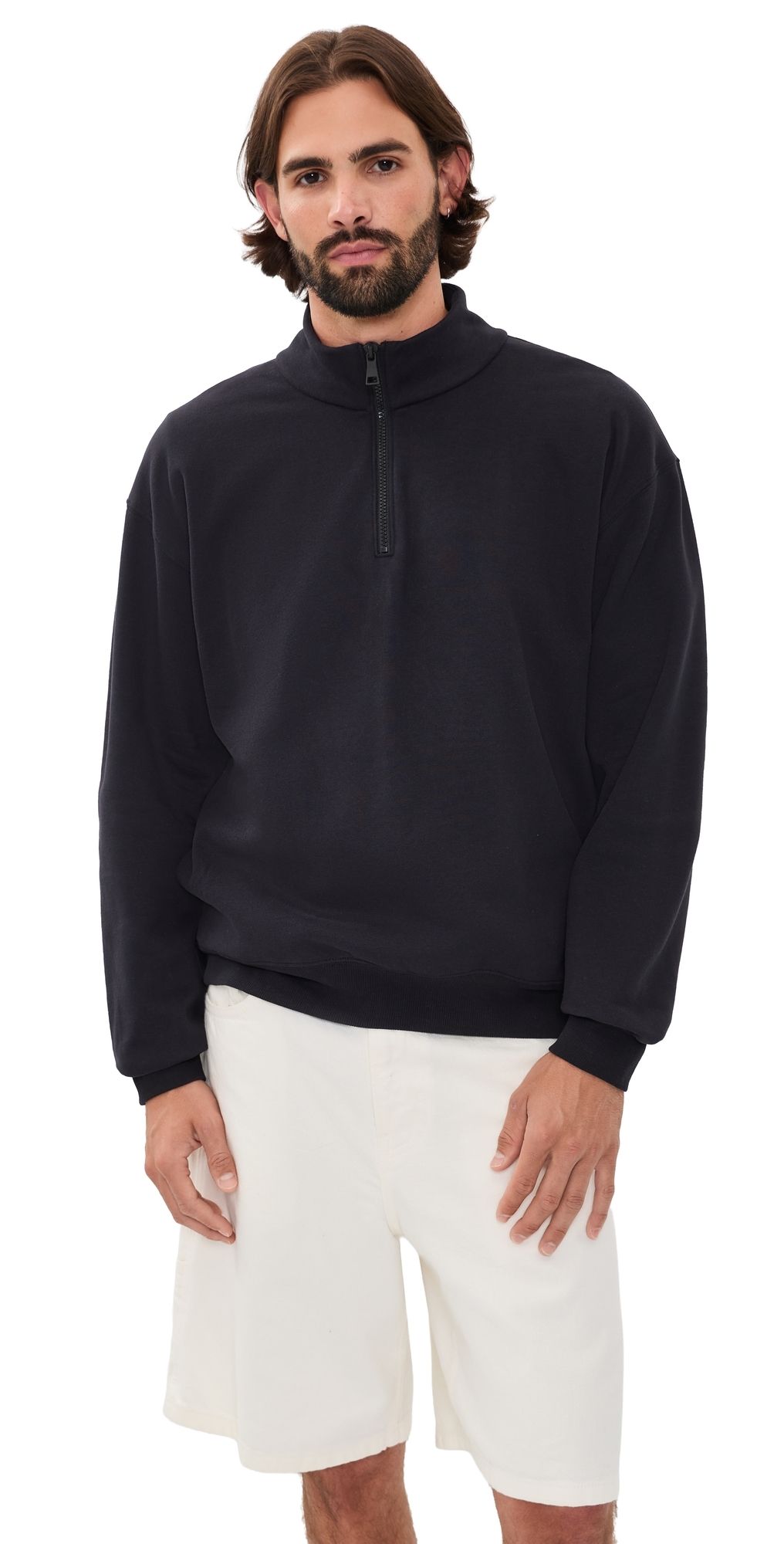 Beyond Yoga Luxefleece Half Zip Pullover Black L