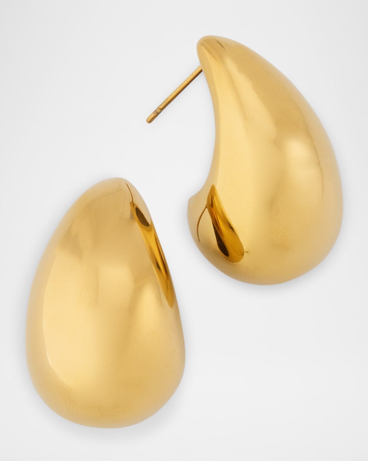 Polished Tapered Hoop Earrings