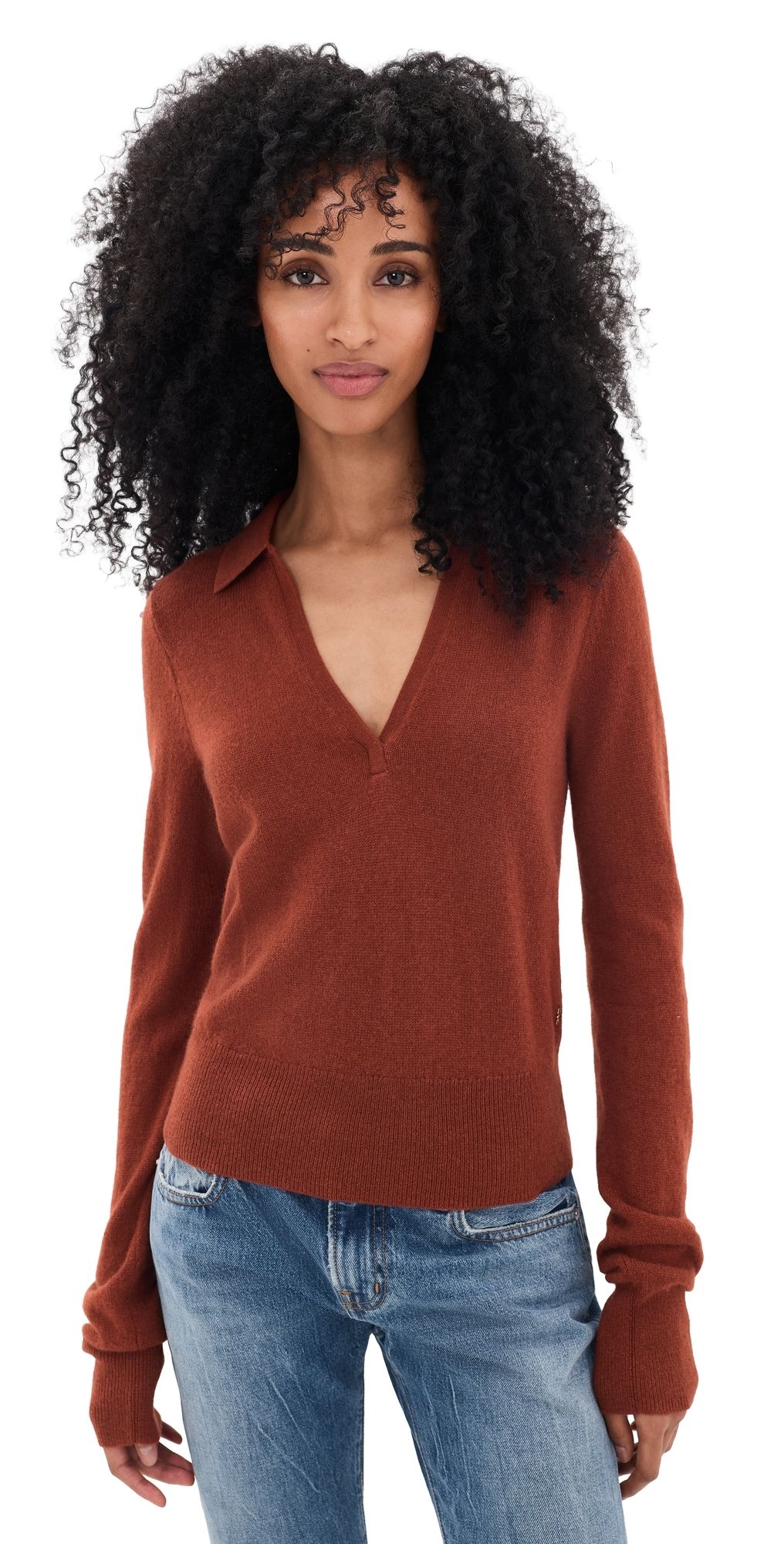Éterne Vance Cashmere Sweater Rust M/L