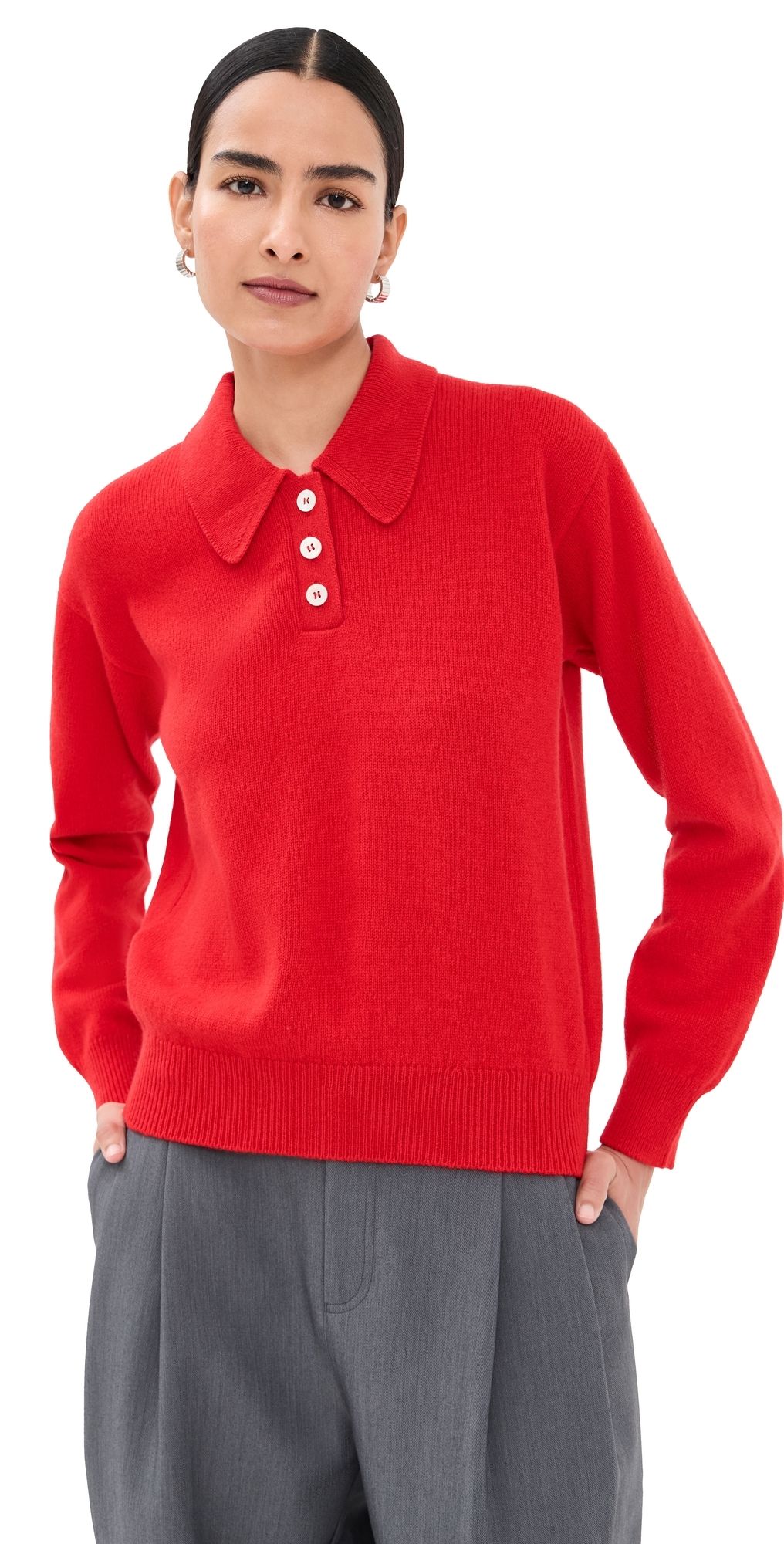 &Daughter Edith Polo Shirt Poppy Red M