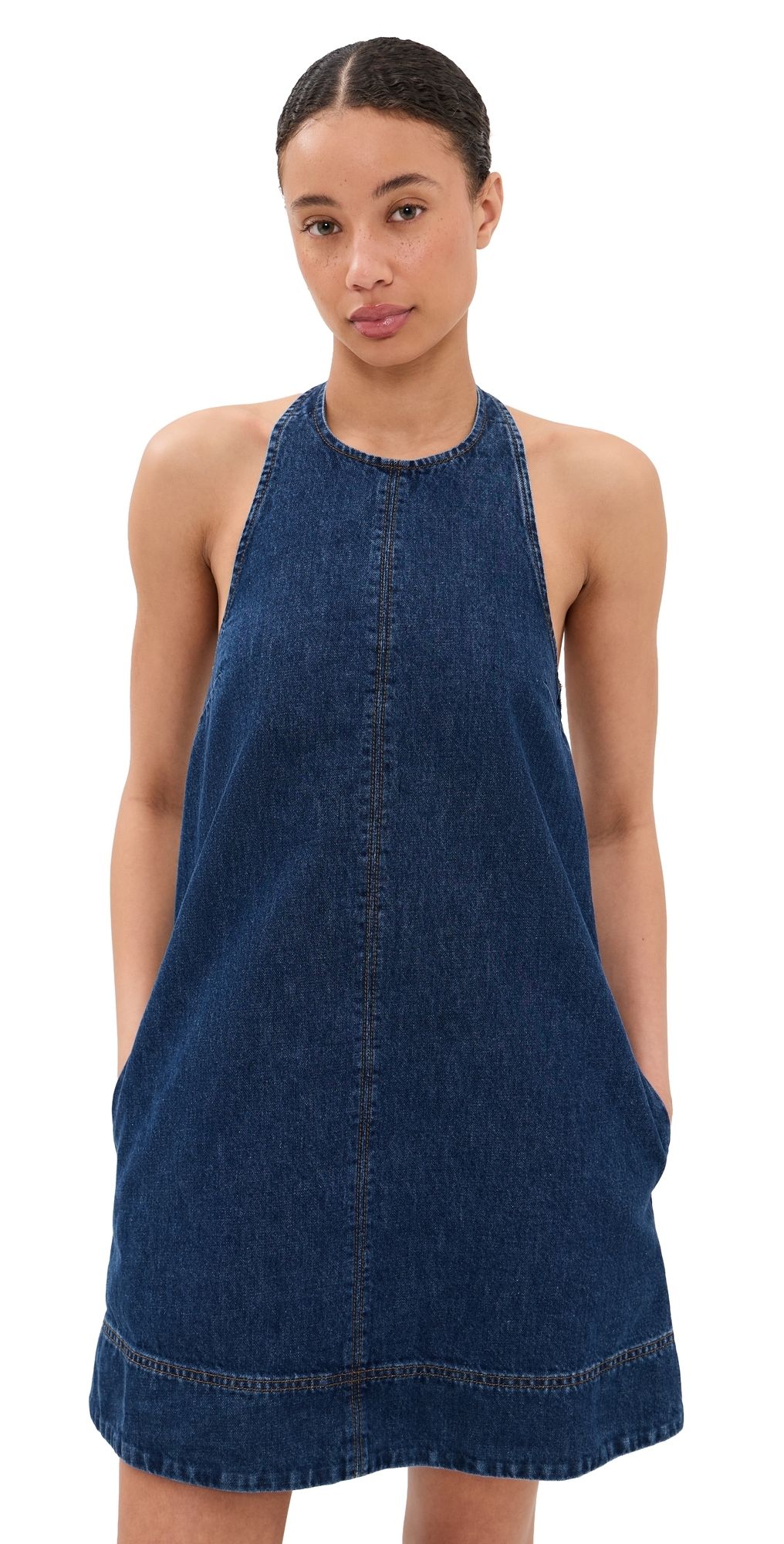 ALIGNE Sandy Denim Mini Dress Mid Blue 6