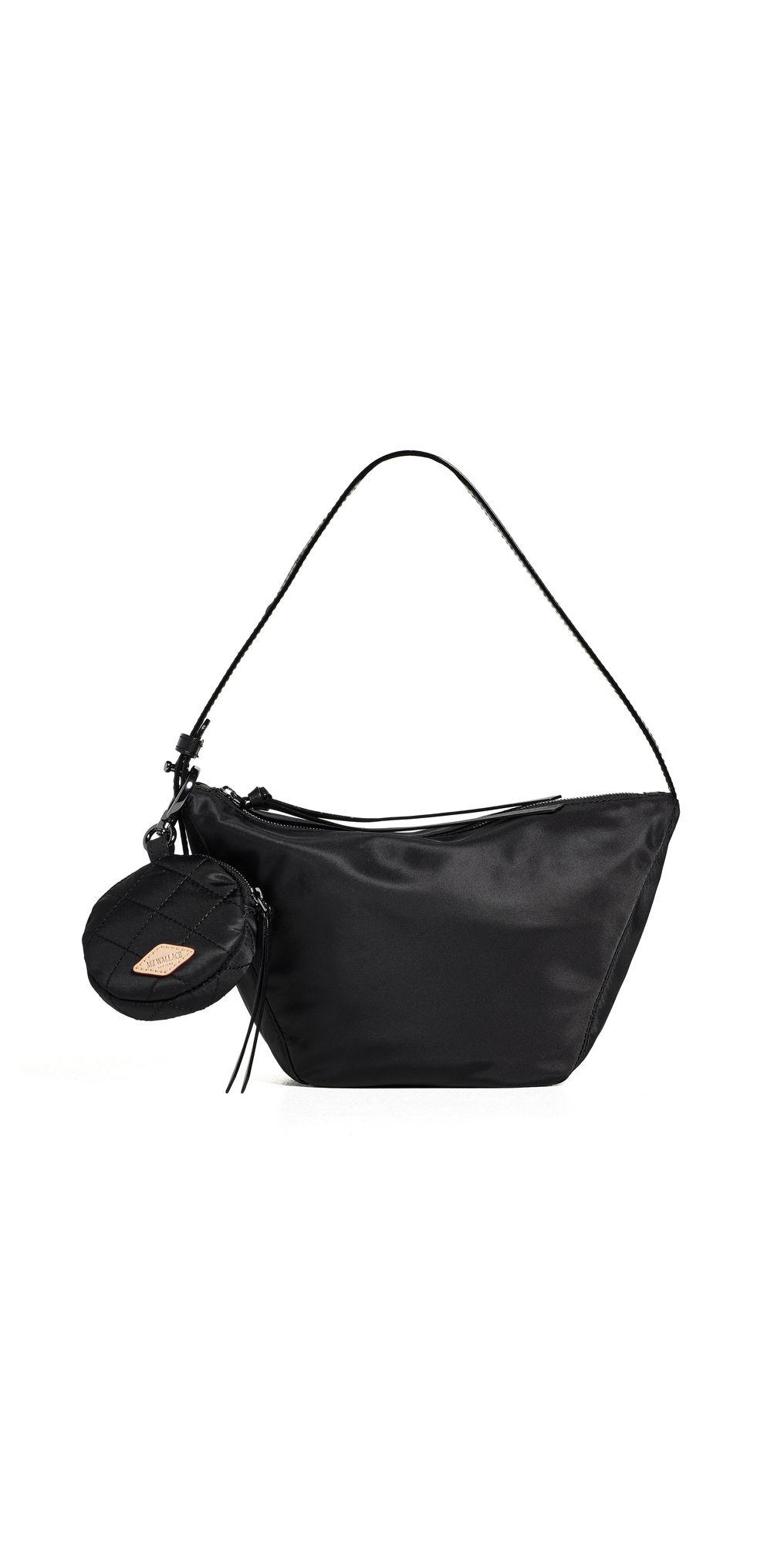 MZ Wallace Small Waverly Hobo Bag Black One Size