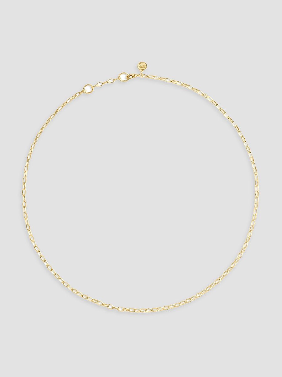 Women's 18K-Gold-Plated Oval-Link Chain Necklace - Gold