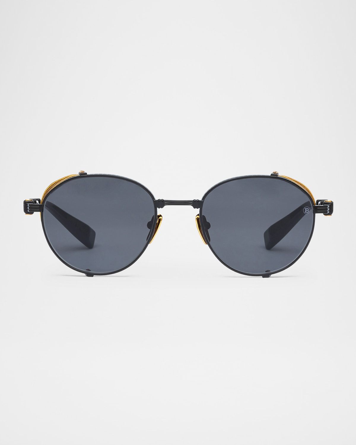Brigade-I Round Titanium Sunglasses