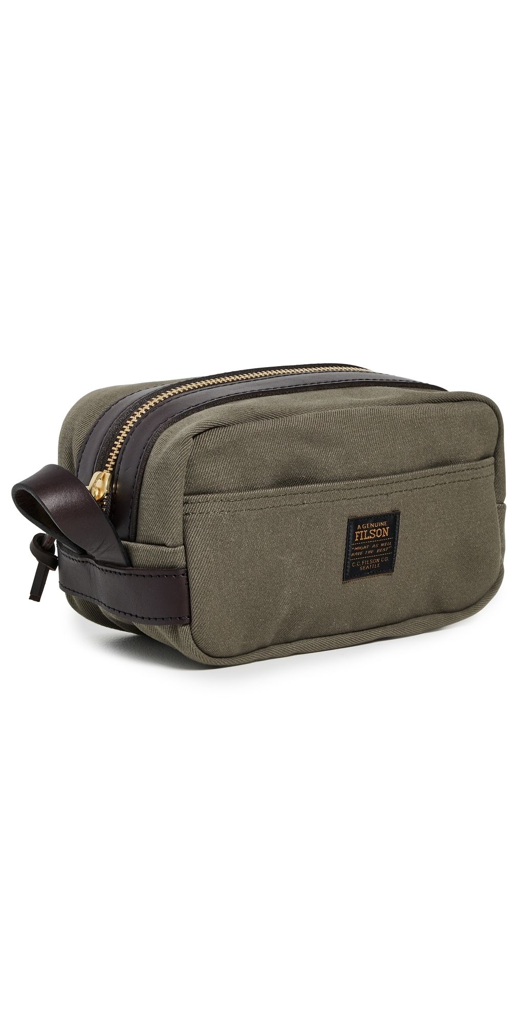 Filson Rugged Twill Travel Kit Otter Green One Size