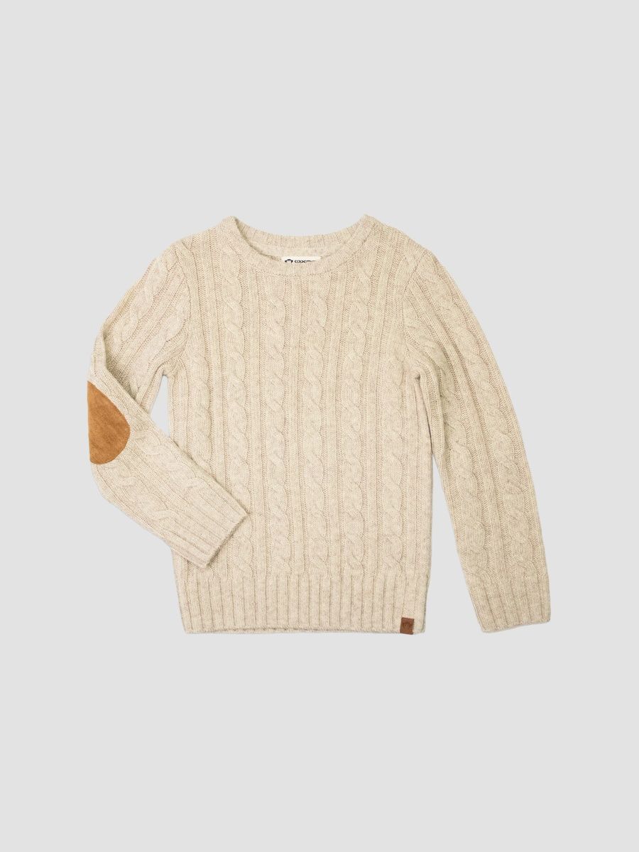 Appaman Boy's Little Boy's & Boy's Cable-Knit Crewneck Sweater - Winter White - Size 12