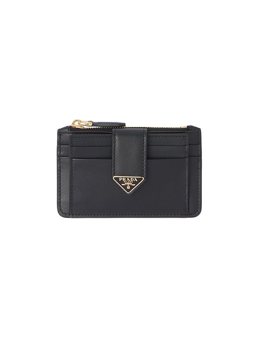 Women's Leather Card Holder - Black