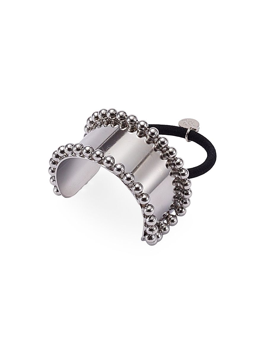 Women's Liv Ball-Chain Ponytail Cuff - Rhodium