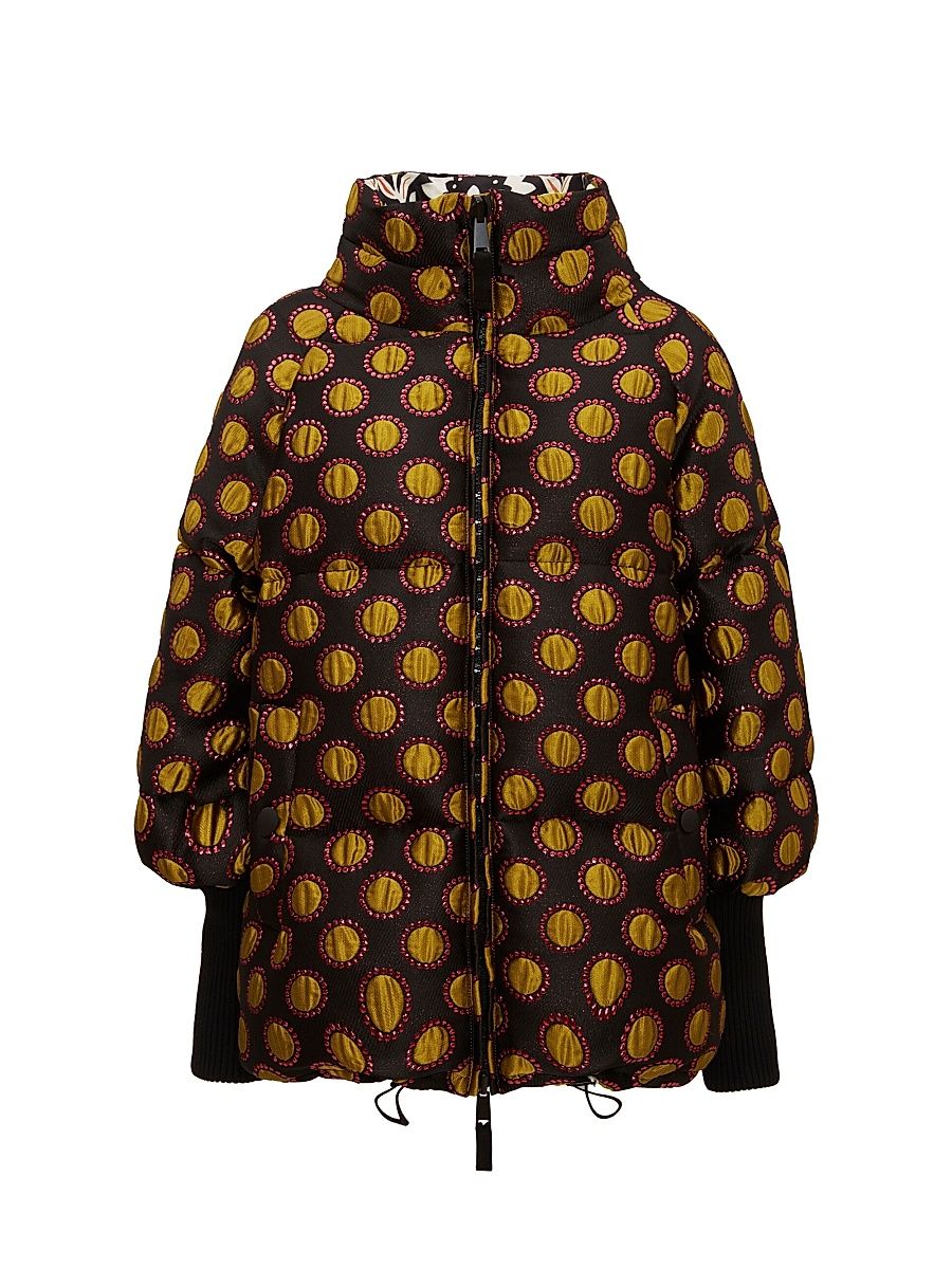 Women's St. Moritz Reversible Jacket - Jacquard Winter Sun Black - Size XS