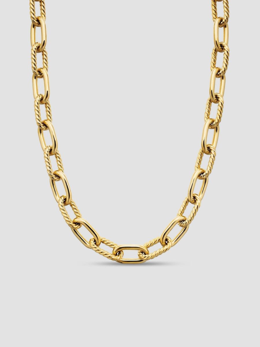 David Yurman Women's DY Madison Chain Necklace in 18K Yellow Gold, 11mm - Gold - Size 20.5