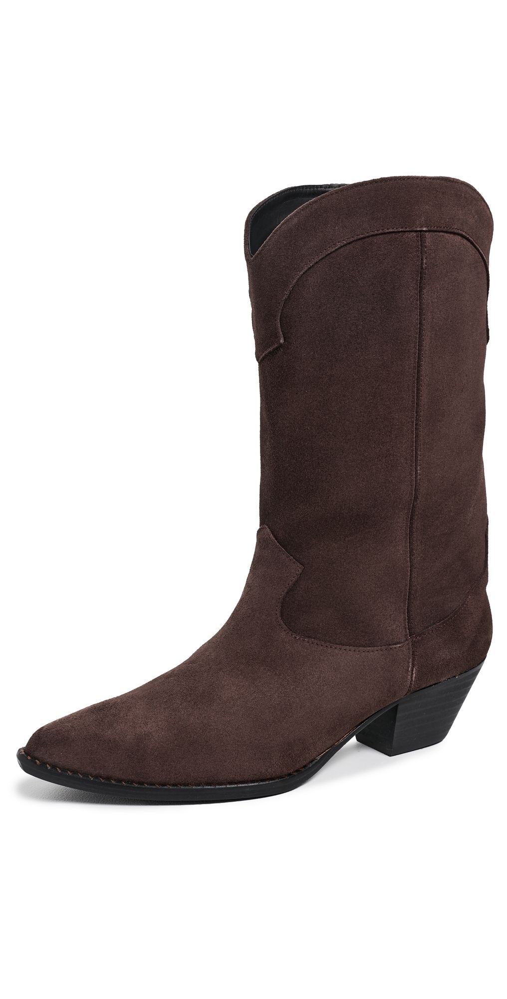 Freda Salvador Loretta Western Boots Espresso Suede 11