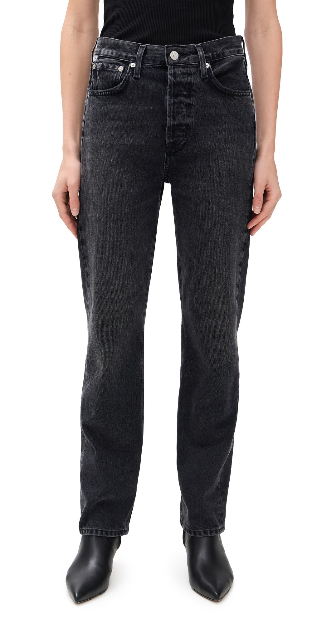 Citizens of Humanity Blaine Vintage Straight Jeans Vintage Black 23