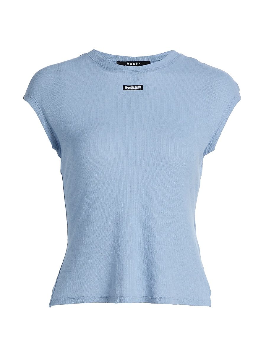 Women's Neo-Nostalgia Staple T-Shirt - Light Blue - Size Medium