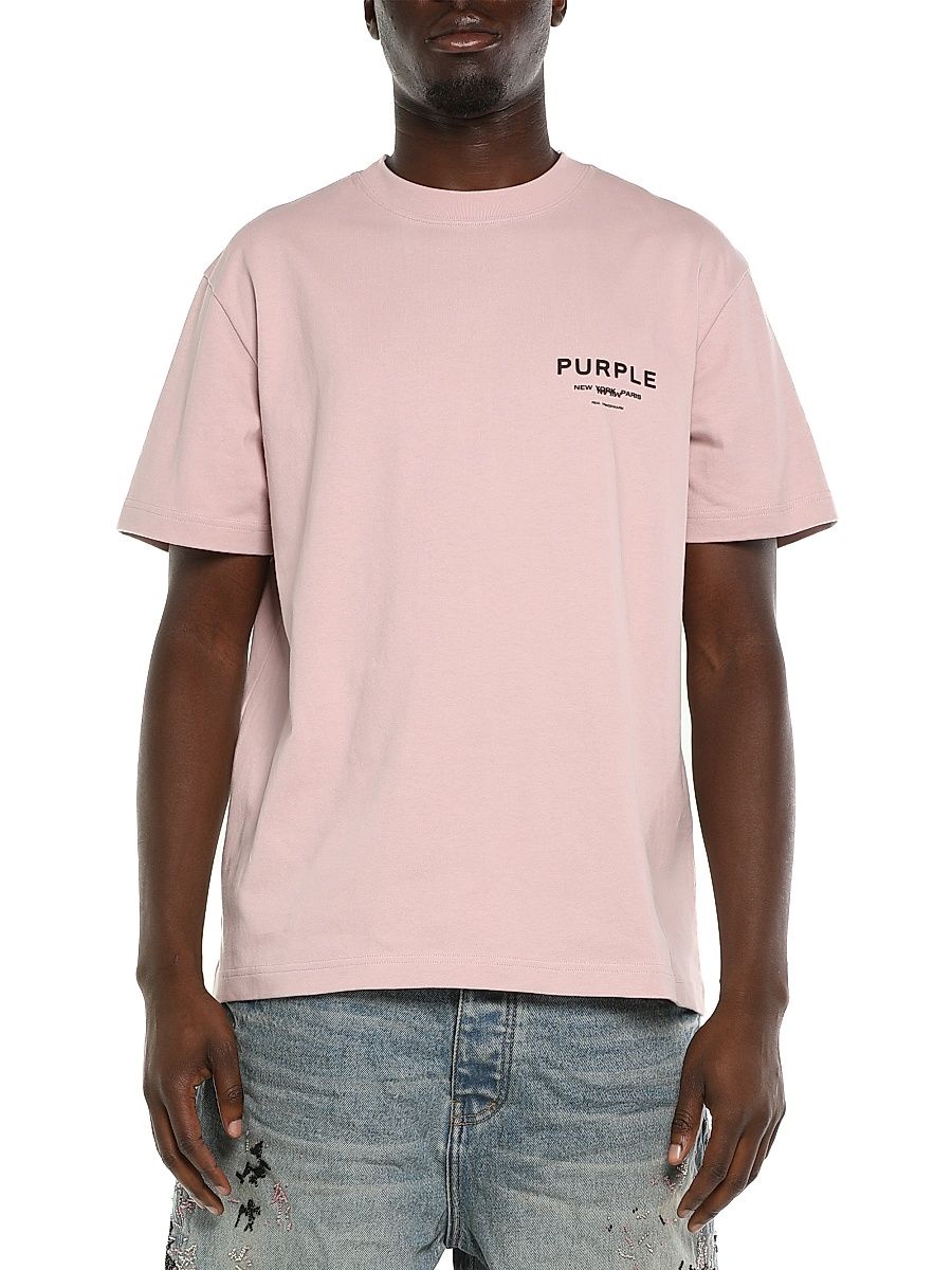 Men's Logo Jersey Crewneck T-Shirt - Pink - Size XL