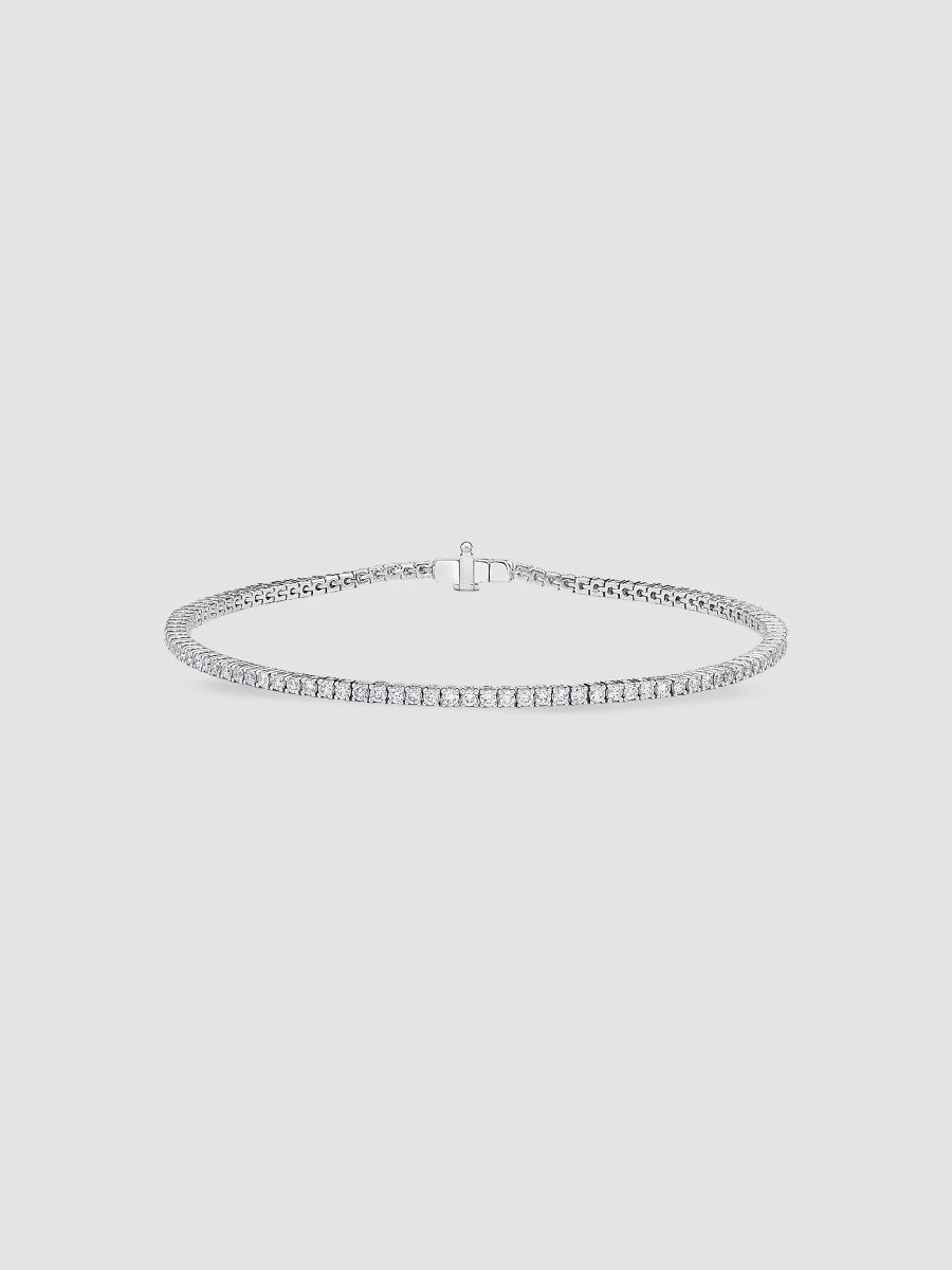 Women's 18K White Gold & 1.96-2.05 TCW Diamond Tennis Bracelet/7" - White Gold