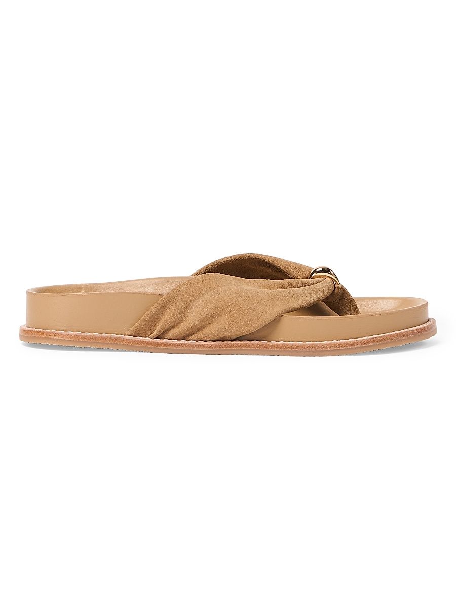 Women's Stella Suede Sport Sandals - Light Camel - Size 11