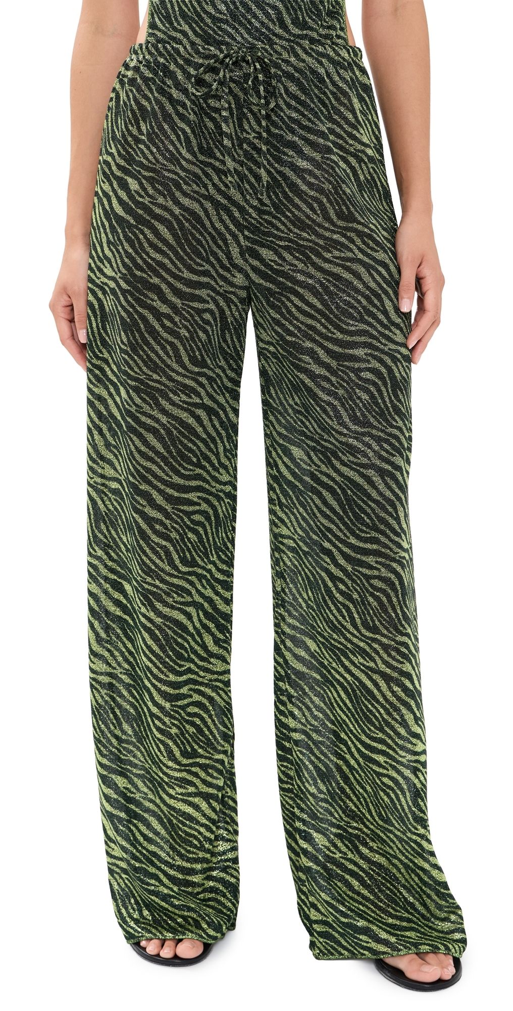 Oseree Animalier Long Pants Green Black XL