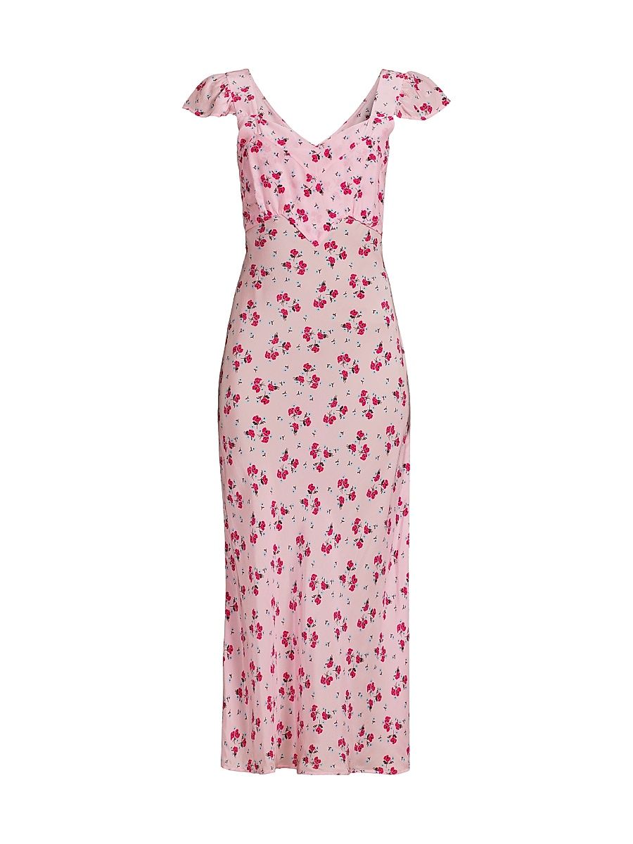 Women's Hello Sunshine Aurora Slip Midi-Dress - Pink - Size XS