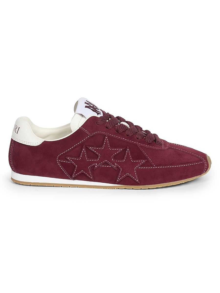 Women's Pacific Low-Top Suede Sneakers - Wine - Size 6
