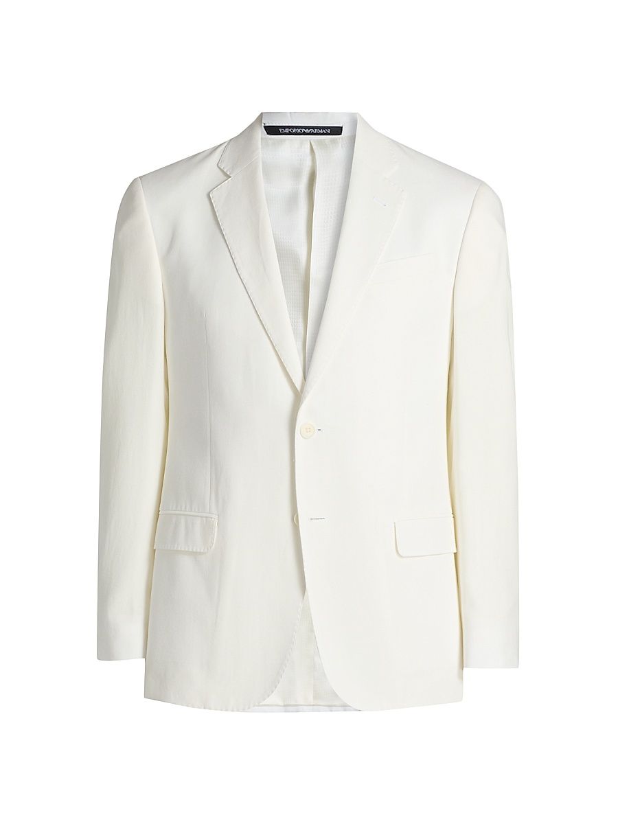 Men's Tailored Sports Jacket - White - Size 50