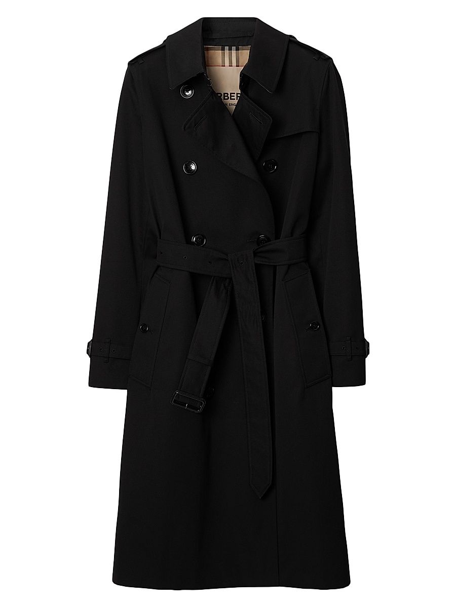 Women's Kensington Heritage Trench Coat - Black - Size 12