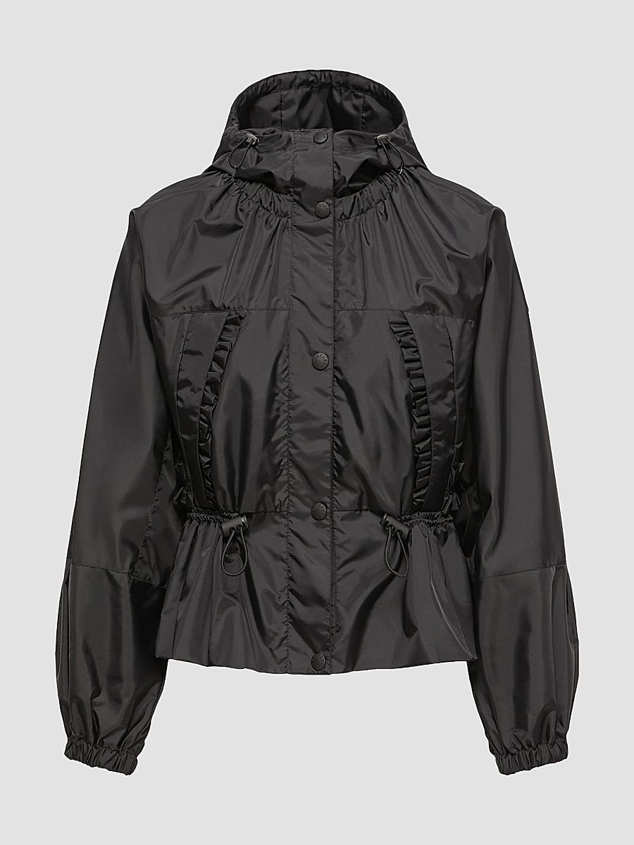 Women's Imaginaire Short Parka Coat in Canvas - Black - Size XL