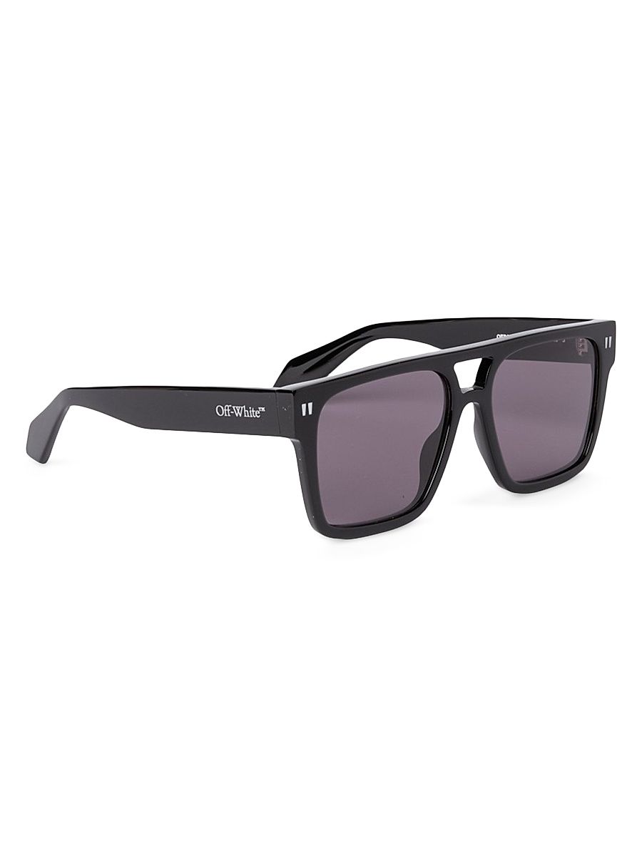 Men's Springfield 56MM Acetate Sunglasses - Black Dark Grey