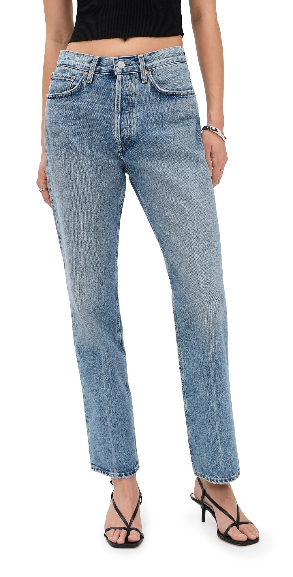 AGOLDE Lana High Rise Vintage Straight Jeans Brink 25
