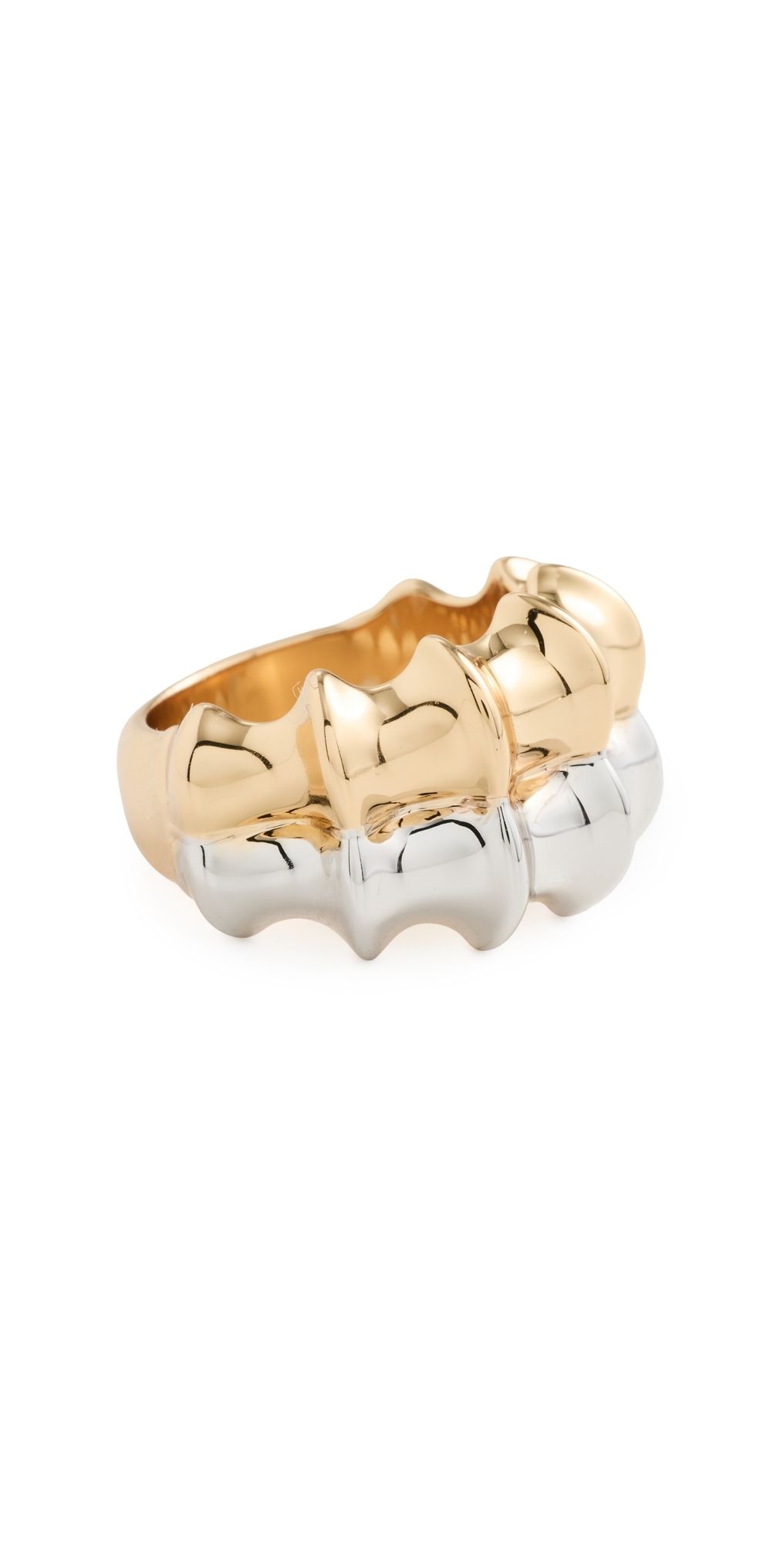 Jennifer Fisher Double Murphy Ring Two-Tone 8